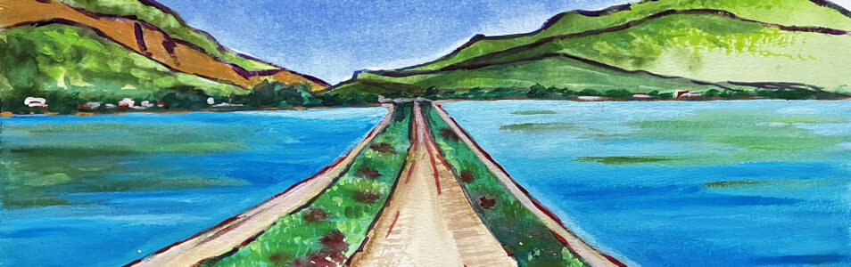 Lake pathway