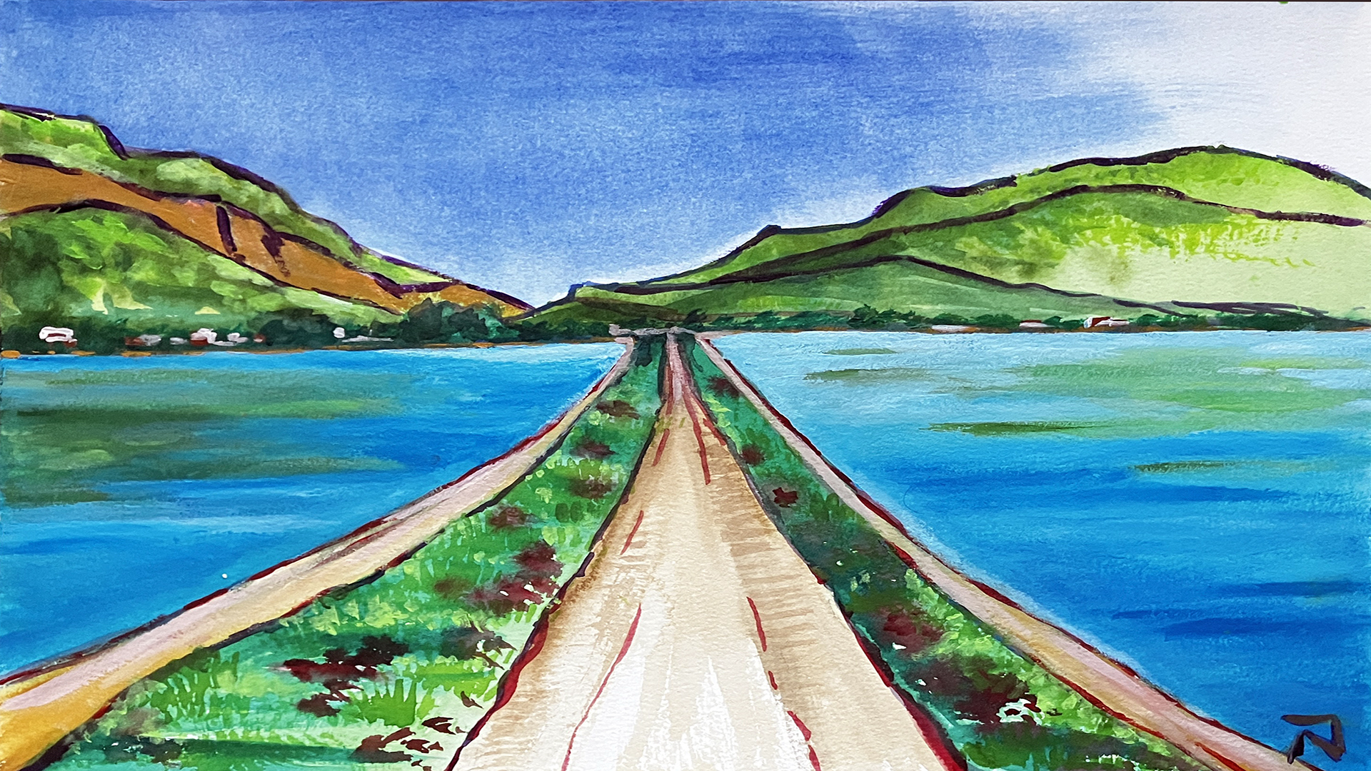 Lake pathway